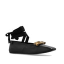 Black Calfskin Ballet Flats