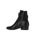 Black Calfskin Ankle Boots