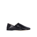 Black Lamb Leather Slip-On Loafers