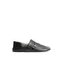 Black Calfskin Slippers