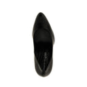 Black Lambskin High Heel Pumps
