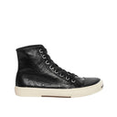 Black Calfskin High Top Sneakers