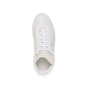 White Calfskin Low Top Sneakers