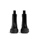 Black Calfskin Ankle Boots