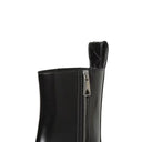Black Calfskin Ankle Boots