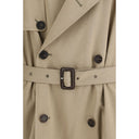 Beige Cotton Trench Coat