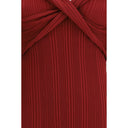 Bordeaux Viscose Casual Dress