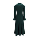 Bicolor Viscose Casual Dress