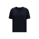 Blue Viscose T-Shirt
