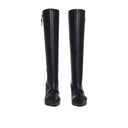 Black Calfskin Boots