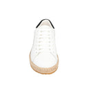 White Calfskin Platform Sneakers