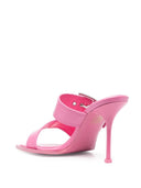 Alexander McQueen 100mm Buckle Leather Sandals