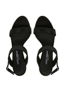 Dolce & Gabbana Satin sandals with iron-on rhinestones