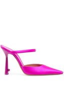 Off White satin lollipop mules