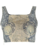 MARINE SERRE Top Denim Marine Serre