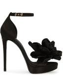 Dolce & Gabbana Keira 105mm flower appliqué sandals