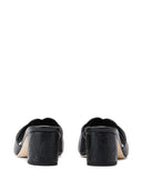 Alexander McQueen seal leather mules