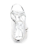 Alexander McQueen Twisted Armadillo 95mm patent sandals