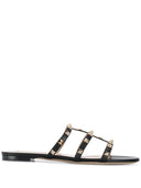Valentino Garavani Rockstud Low Slide Sandal in Calfskin