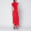 Victoria Beckham Red woven dress in shiny jersey