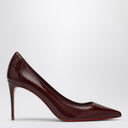 Christian Louboutin Brown patent leather décollette