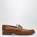 Christian Louboutin Brown leather Penny loafers
