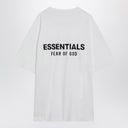 Fear of God Essentials White cotton T-shirt with logo