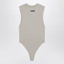 Fear of God Essentials Sleeveless greige cotton-blend bodysuit