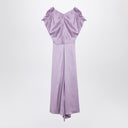 Victoria Beckham Petunia-coloured midi dress with ruffles
