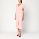 Victoria Beckham Pink satin midi dress