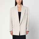 Victoria Beckham Pumice-coloured double-breasted jacket