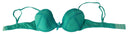 Luxurious Green Cotton Push Up Bra
