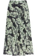 Tory Burch printed satin skirt