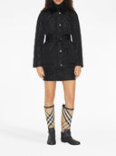 Burberry EKD-embroidered diamond-quilted jacket