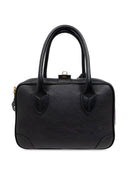 Golden Goose Vita Bag in smooth black leather and gold details