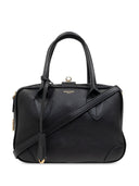 Golden Goose Vita Bag in smooth black leather and gold details