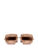 Valentino Garavani Rockstud Bow Slingback Ballerina In Patent Leather