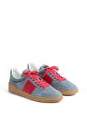 Valentino Garavani Upvillage Low Top Sneaker In Split Leather And Calfskin Nappa Leather