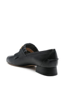 Valentino Garavani Vlogo Signature Calfskin Fringe Sabot Moccasin 25mm