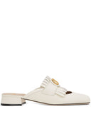 Valentino Garavani Vlogo Signature Calfskin Fringe Sabot Moccasin 25mm