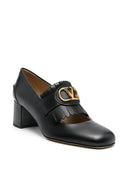 Valentino Garavani Vlogo Signature Calfskin Pumps With Fringes 55mm