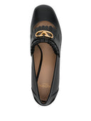 Valentino Garavani Vlogo Signature Calfskin Pumps With Fringes 55mm