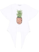 Stella McCartney Pineapple Tie-front Cotton T-Shirt