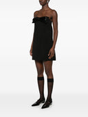 Self-Portrait crepe bandeau mini dress