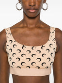 Marine Serre Moonogram-pattern bra