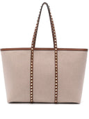 Valentino Garavani Rockstud canvas medium tote bag