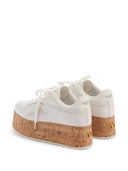 Valentino Garavani Freedots XL Sneaker in Calfskin and Cork