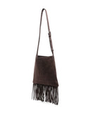 Valentino Garavani Nellcote suede leather shoudler bag