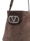 Valentino Garavani Nellcote suede leather shoudler bag