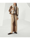 Brunello Cucinelli cotton english rib sweater with shiny detail